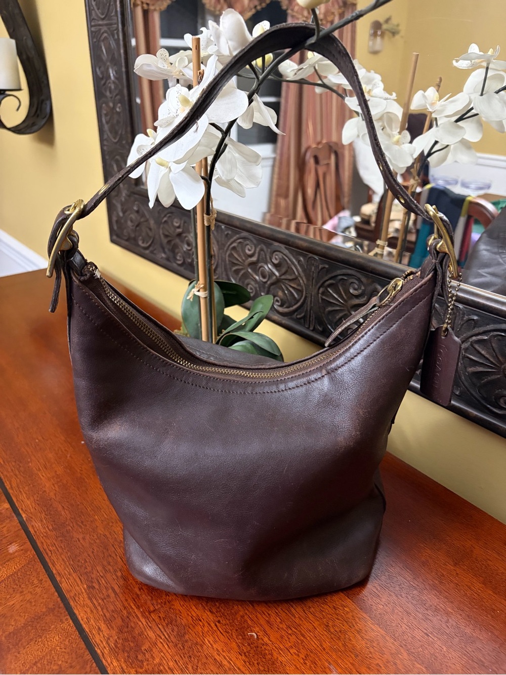 Coach Vintage Legacy West Hobo 9823 Dark Brown - Picture 2 of 7